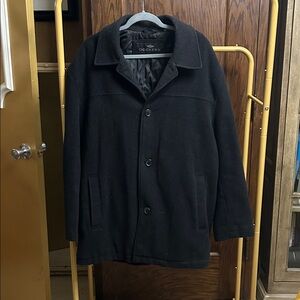 Dockers Wool blend Men's Jacket 2 inside pockets 1 zipper 1 Velcro phone